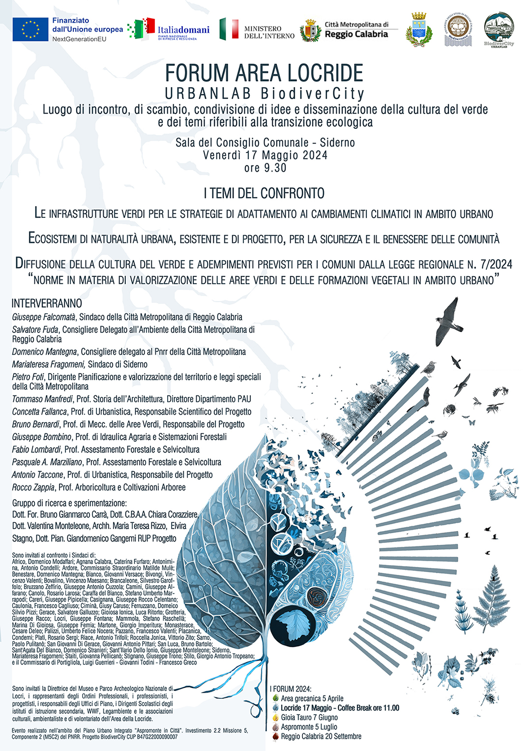 Secondo FORUM del Progetto BiodiverCity – Locride